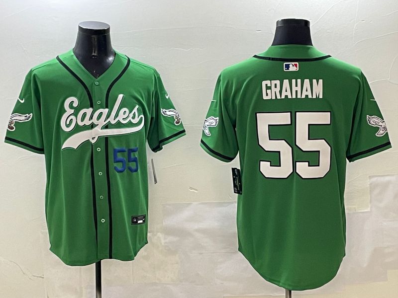 Men Philadelphia Eagles #55 Graham Green three generations Jointly Name 2025 Nike Limited NFL Jersey style 8->philadelphia eagles->NFL Jersey